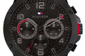 Tommy Hilfiger Blaze Chronograph Black Dial Black Steel Strap Watch For Men - 1792030