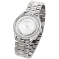 Marc Jacobs Tether Transparent Silver Dial Silver Steel Strap Watch for Women - MBM3412