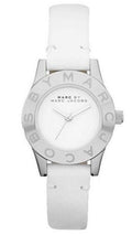 Marc Jacobs Blade White Dial White Leather Strap Watch for Women - MBM1097