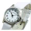 Marc Jacobs Henry Dinky White Dial White Leather Strap Watch for Women - MBM1234