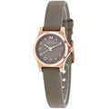 Marc Jacobs Henry Dinky Grey Dial Grey Leather Strap Watch for Women - MBM1239