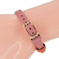 Marc Jacobs Sally White Dial Orange Leather Strap Watch for Women - MBM1355