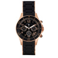 Marc Jacobs Rock Chronograph Black Dial Black Silicone Strap Watch for Women - MBM2553