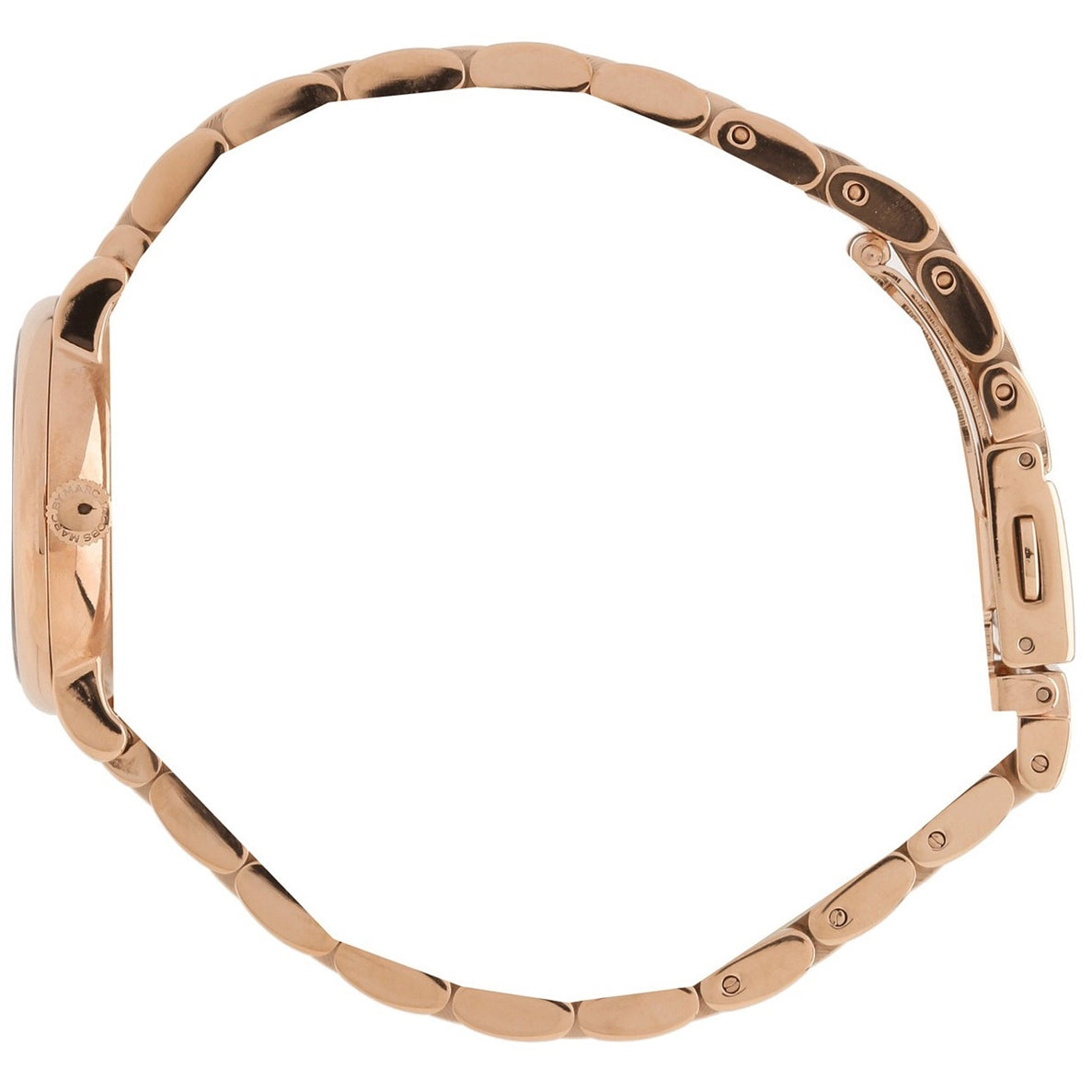 Marc Jacobs Mini Baker Blue Dial Rose Gold Steel Strap Watch for Women - MBM3285