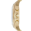Marc Jacobs Blade Chronograph Black Dial Gold Steel Strap Watch for Women - MBM3309