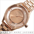 Marc Jacobs Tether Transparent Rose Gold Dial Rose Gold Steel Strap Watch for Women - MBM3417