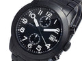 Marc Jacobs Larry Chronograph Black Dial Black Steel Strap Watch for Men - MBM5052