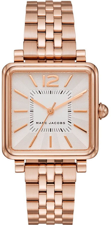 Marc Jacobs Vic Silver Dial Rose Gold Steel Strap Watch for Women - MJ3514