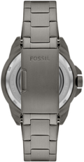 Fossil Bronson Automatic Skeleton Black Dial Grey Steel Strap Watch for Men - ME3218