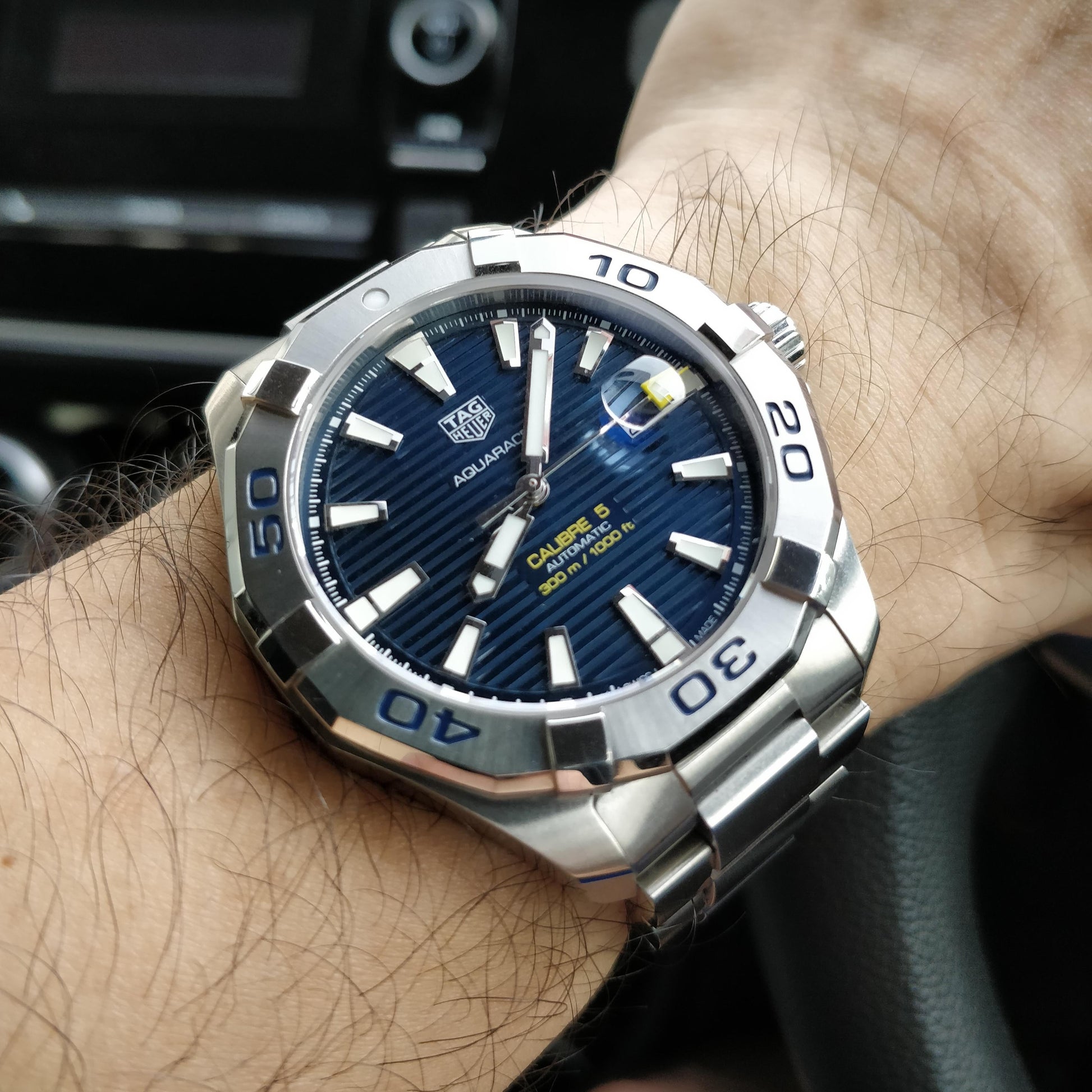 Tag Heuer Aquaracer Blue Dial Watch for Men - WAY2012.BA0927