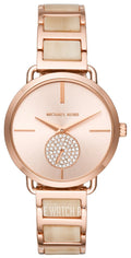 Michael Kors Portia Quartz Rose Gold Dial Rose Gold Steel Strap Watch For Women - MK3678