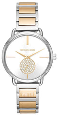 Michael Kors Silver Dial Two Tone Steel Strap Watch for Women - MK3679
