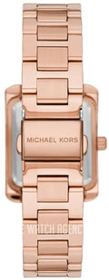 Michael Kors Emery Three-Hand Crystals Silver Dial Rose Gold Steel Strap Watch for Women - MK4641