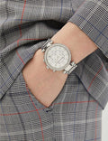 Michael Kors Parker Silver Dial Silver Steel Strap Watch for Women - MK5353