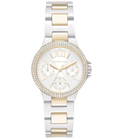 Michael Kors Camille Multifunction Silver Dial Two Tone Steel Strap Watch For Women - MK6982