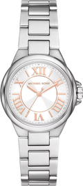 Michael Kors Camille Three Hand Silver Dial Silver Steel Strap Watch For Women - MK7259