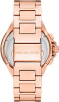 Michael Kors Camille Chronograph White Dial Rose Gold Steel Strap Watch For Women - MK7271