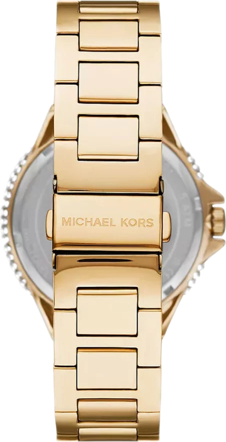Michael Kors Camille Analog Blue Dial Gold Steel Strap Watch For Women - MK7341