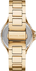 Michael Kors Camille Analog Blue Dial Gold Steel Strap Watch For Women - MK7341