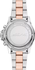 Michael Kors Everest Chronograph Silver Dial Two Tone Steel Strap Watch For Women - MK6975