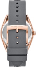 Michael Kors Janelle Three Hand Grey Dial Grey Rubber Strap Watch For Women - MK7314