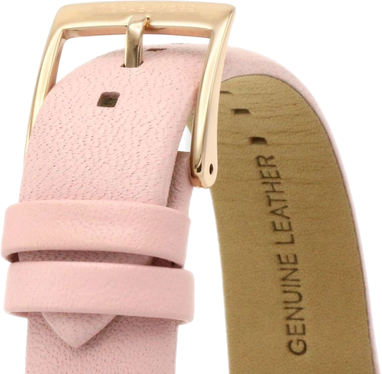 Michael Kors Layton Three-Hand White Dial Pink Leather Strap Watch for Women - MK2909