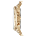 Michael Kors Lexington Chronograph Gold Dial Gold Steel Strap Watch For Men - MK8579