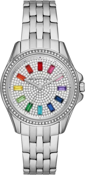 Michael Kors Pilot Quartz Silver Dial Silver Steel Strap Watch For Women - MK7368