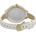 Michael Kors Slim Runway White Dial White Leather Strap Watch For Women - MK2273