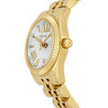 Michael Kors Lexington Quartz Silver Dial Gold Steel Strap Watch For Women - MK3229