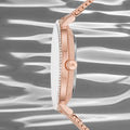 Michael Kors Pyper Quartz Mother of Pearl White Dial Rose Gold Mesh Strap Watch For Women - MK4588