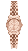 Michael Kors Lexington Three Hand Rose Gold Dial Rose Gold Steel Strap Watch For Women - MK4739