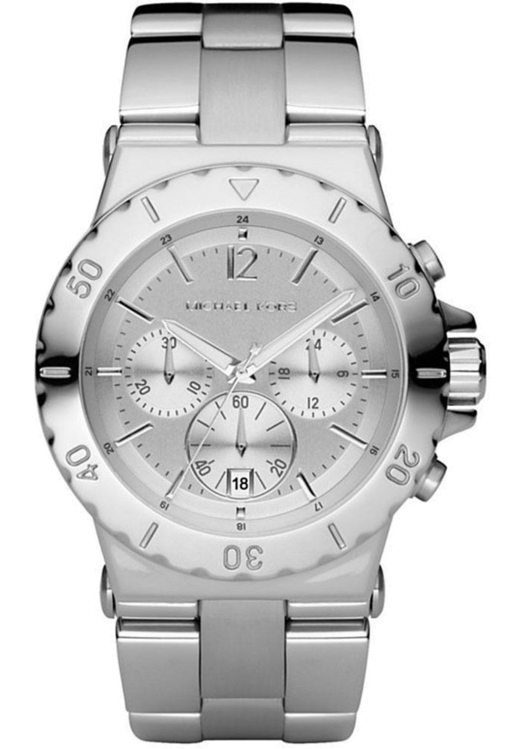 Michael Kors Dylan Silver Dial Silver Steel Strap Watch for Women - MK5312