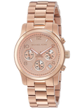 Michael Kors Runway Chronograph Rose Gold Dial Rose Gold Steel Strap Watch for Women - MK5430