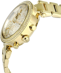 Michael Kors Parker Gold Dial Gold Steel Strap Watch for Women - MK5856