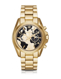 Michael Kors Bradshaw Stop Hunger Black Gold Dial Gold Steel Strap Watch for Women - MK6272