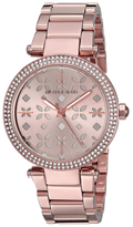 Michael Kors Parker Rose Gold Dial Steel Strap Watch for Women - MK6470