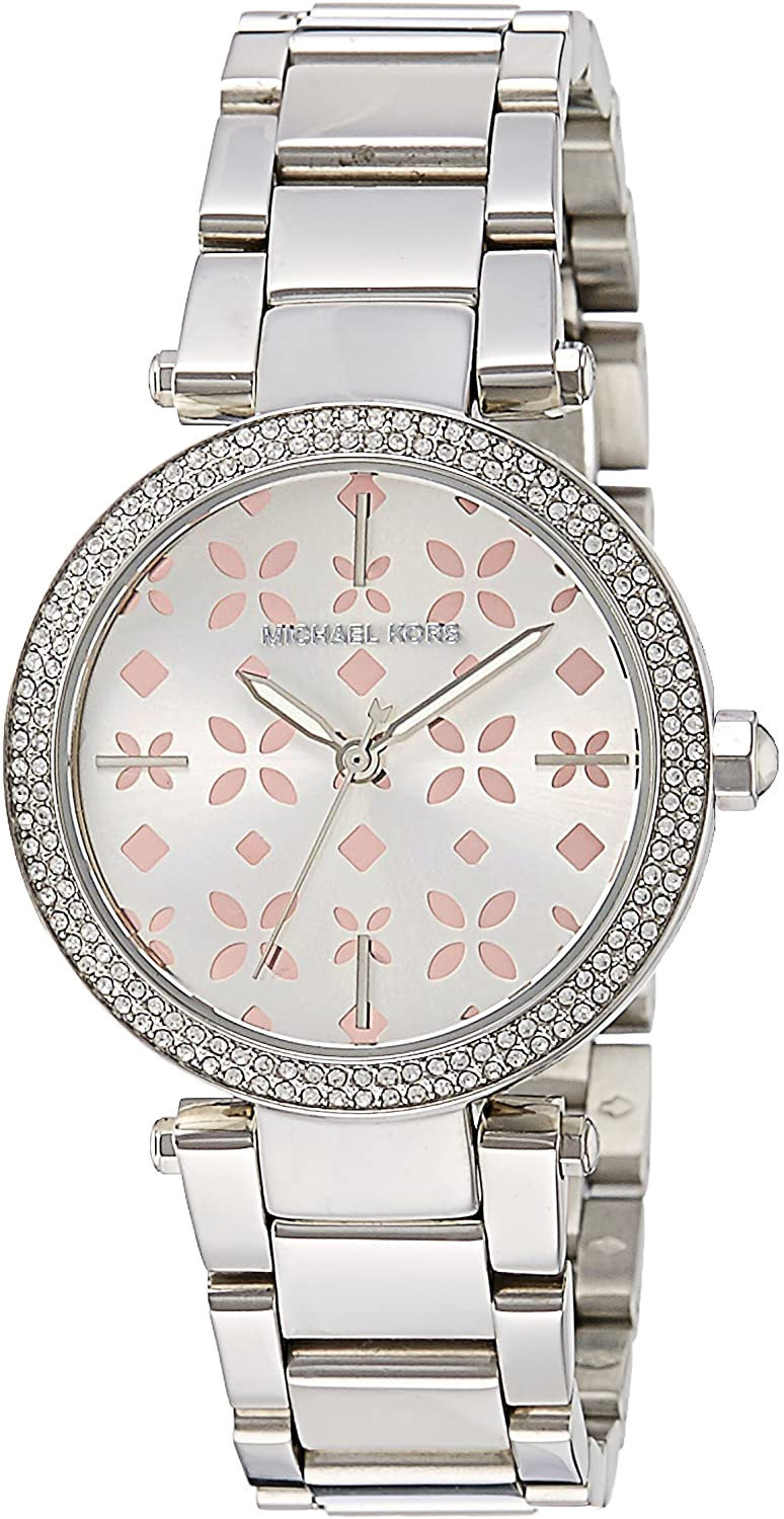Michael Kors Parker Silver Dial Silver Stainless Steel Strap Watch for Women - MK6483