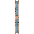 Michael Kors Parker Blue Mother of Pearl Dial Two Tone Steel Strap  Watch for Women - MK6491