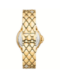 Michael Kors Camile Analog White Dial Gold Steel Strap Watch for Women - MK4801