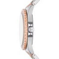 Michael Kors Everest Three Hand Rose Gold Dial Two Tone Steel Strap Watch For Women - MK7402