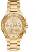 Michael Kors Raquel Analog Gold Dial Gold Steel Strap Watch For Women - MK4690