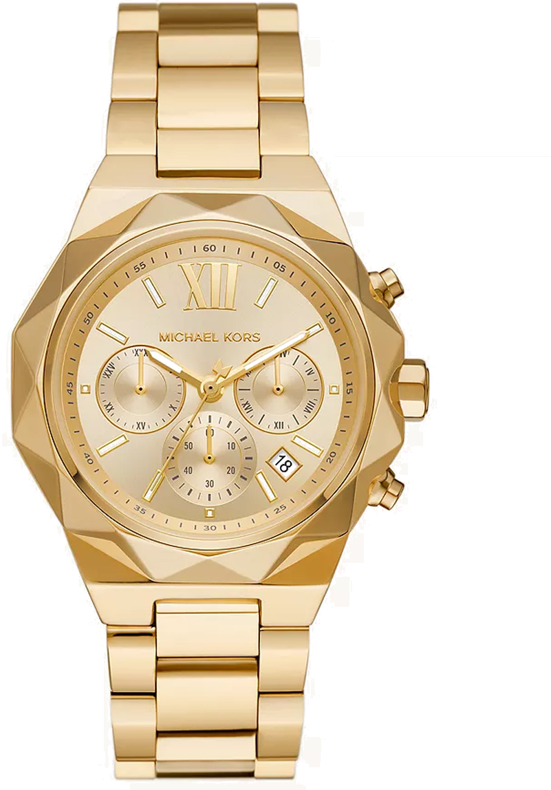 Michael Kors Raquel Analog Gold Dial Gold Steel Strap Watch For Women - MK4690