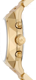 Michael Kors Raquel Analog Gold Dial Gold Steel Strap Watch For Women - MK4690