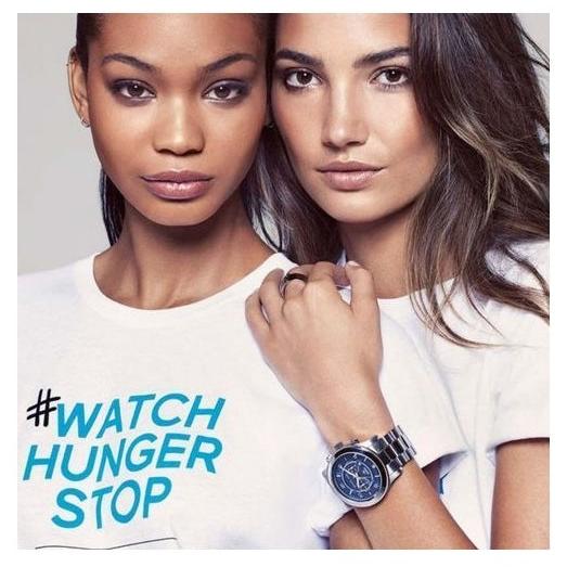 Michael Kors Hunger Stop 100 Series Navy Blue Dial Silver Steel Strap Watch for Women - MK5814