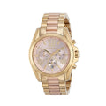 Michael Kors Bradshaw Gold Dial Two Tone Steel Strap Watch for Women - MK6359