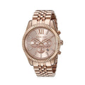 Michael Kors Lexington Rose Gold Dial Rose Gold Steel Strap Watch for Men - MK8319