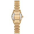 Michael Kors Lexington Three Hand Blue Dial Gold Steel Strap Watch for Women - MK4813