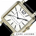 Marc Jacobs Vic Silver Dial Black Leather Strap Watch for Women - MJ1437