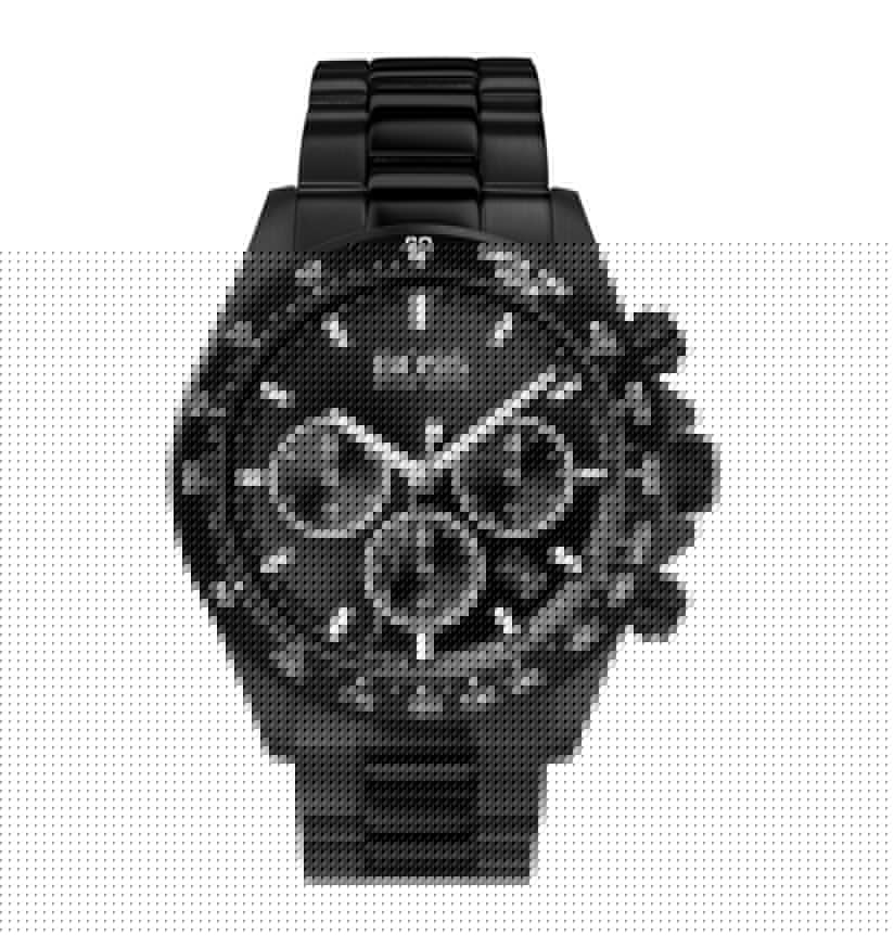 Hugo Boss Hero Black Dial Black Steel Strap Watch for Men - 1513754